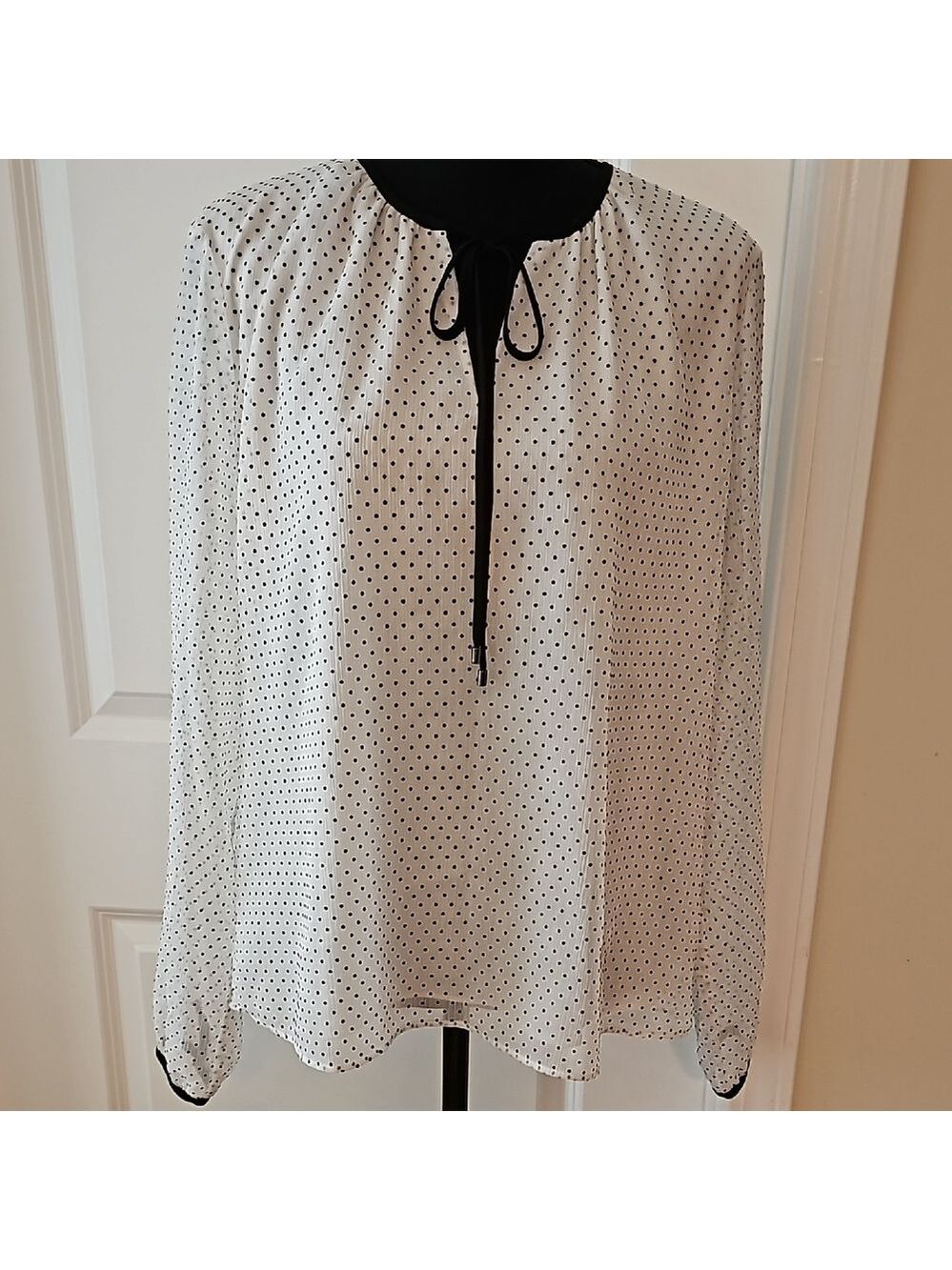 WHBM Polka Dot Blouse